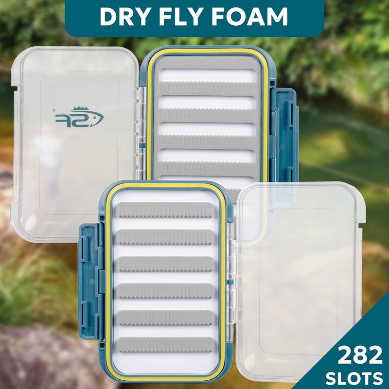 sf. Fly Fishing Silt Foam Waterproof Fly Box Double Side Clear Fishing Box - Image 3